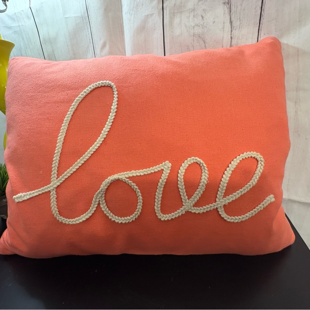 Levtex Coral Love Accent Pillow